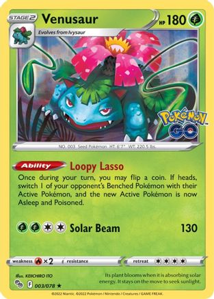 Venusaur - 003 - Holo Rare - Reverse Holofoil