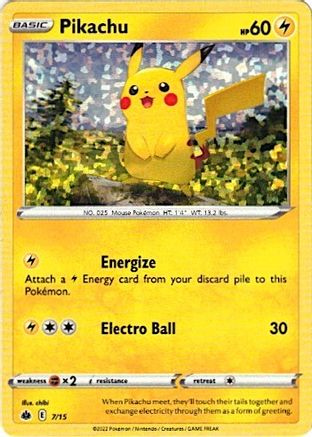 Pikachu - 007/15 - Promo - Holofoil