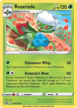 Roserade - 015/196 - Uncommon - Reverse Holofoil