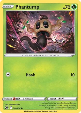Phantump - 016/196 - Common - Reverse Holofoil