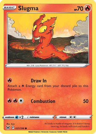 Slugma - 021/196 - Common - Reverse Holofoil
