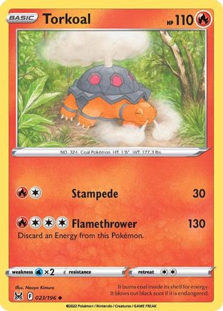 Torkoal - 023/196 - Uncommon - Reverse Holofoil