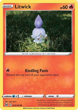 Litwick - 024/196 - Common - Reverse Holofoil