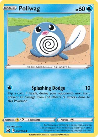 Poliwag - 030/196 - Common - Reverse Holofoil