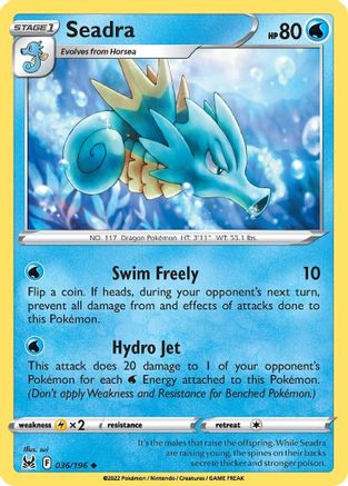 Seadra - 036/196 - Uncommon - Reverse Holofoil
