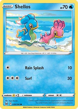 Shellos - 039/196 - Common - Reverse Holofoil