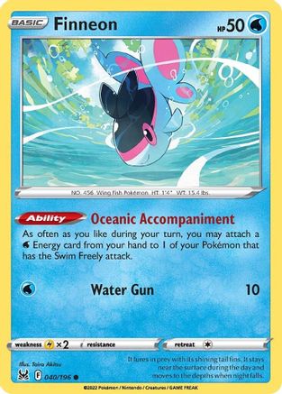 Finneon - 040/196 - Common - Reverse Holofoil