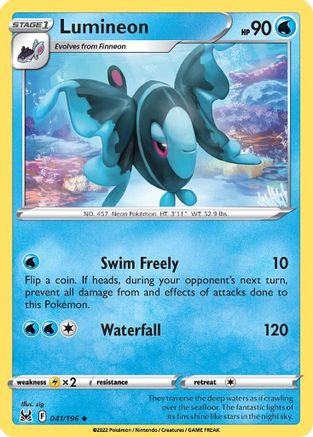 Lumineon - 041/196 - Uncommon - Reverse Holofoil