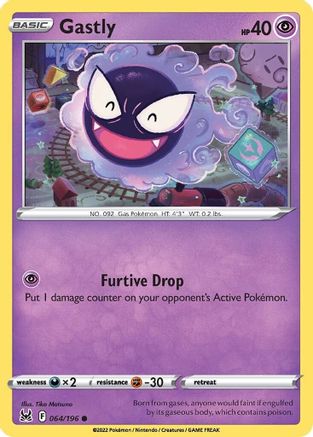 Gastly - 064/196 - Common - Reverse Holofoil