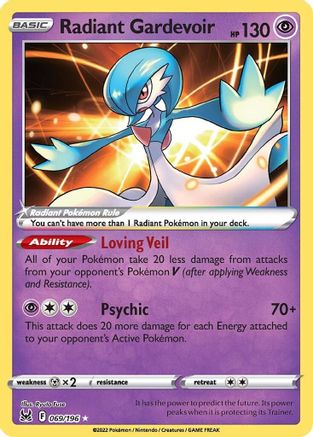 Radiant Gardevoir - 069 - Radiant Rare - Holofoil