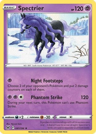 Spectrier - 081/196 - Holo Rare - Reverse Holofoil