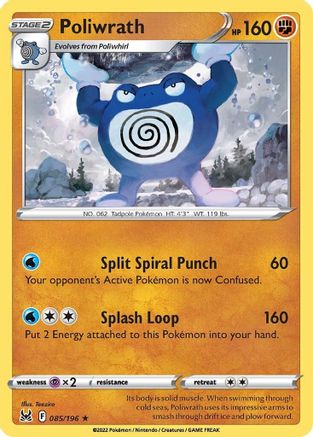 Poliwrath - 085/196 - Rare - Reverse Holofoil