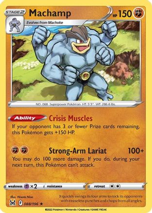 Machamp - 088/196 - Holo Rare - Reverse Holofoil