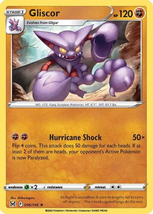 Gliscor - 096/196 - Rare - Reverse Holofoil
