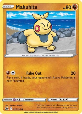 Makuhita - 097/196 - Common - Reverse Holofoil