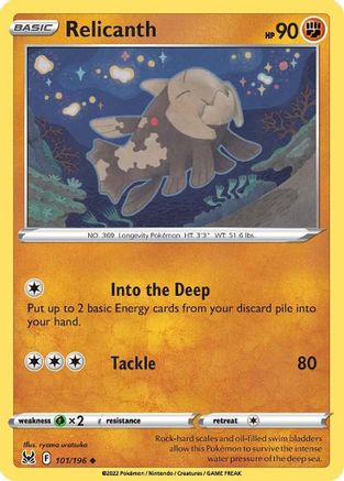 Relicanth - 101/196 - Uncommon - Reverse Holofoil