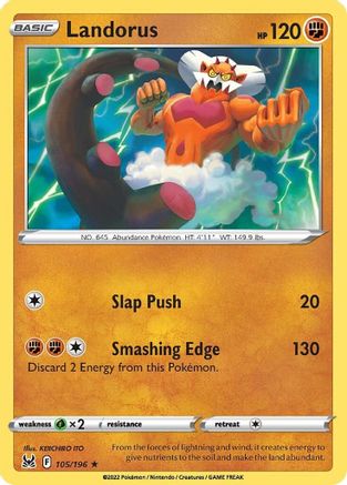 Landorus - 105/196 - Rare - Reverse Holofoil