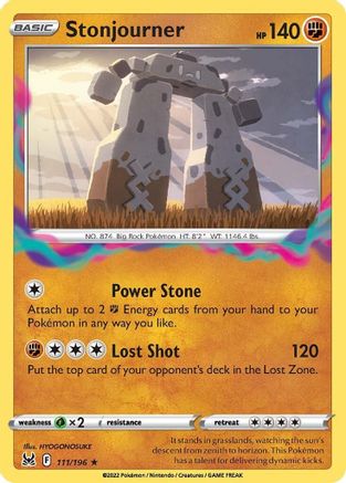 Stonjourner - 111/196 - Rare - Reverse Holofoil