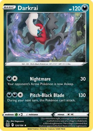 Darkrai - 120/196 - Holo Rare - Reverse Holofoil