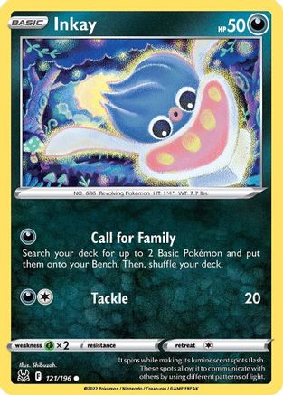 Inkay (121) - 121/196 - Common - Reverse Holofoil