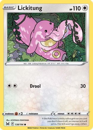 Lickitung - 138/196 - Common - Reverse Holofoil
