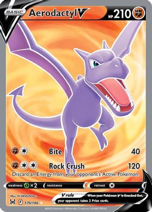 Aerodactyl V (Full Art) - 179/196 - Ultra Rare