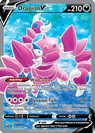 Drapion V (Full Art) - 182/196 - Ultra Rare