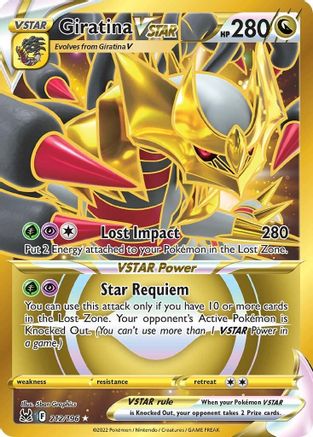 Giratina VSTAR (212) (Secret) - 212/196 - Secret Rare