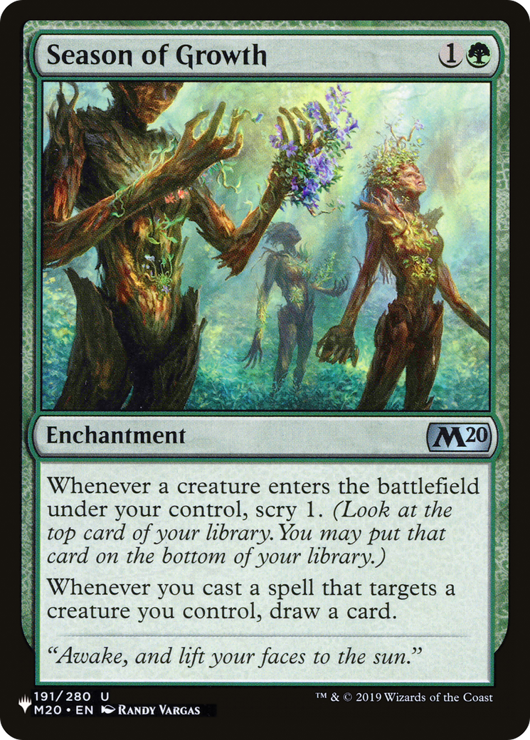 Season of Growth [The List Reprints]