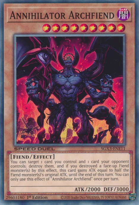 Annihilator Archfiend [SGX3-ENE11] Common