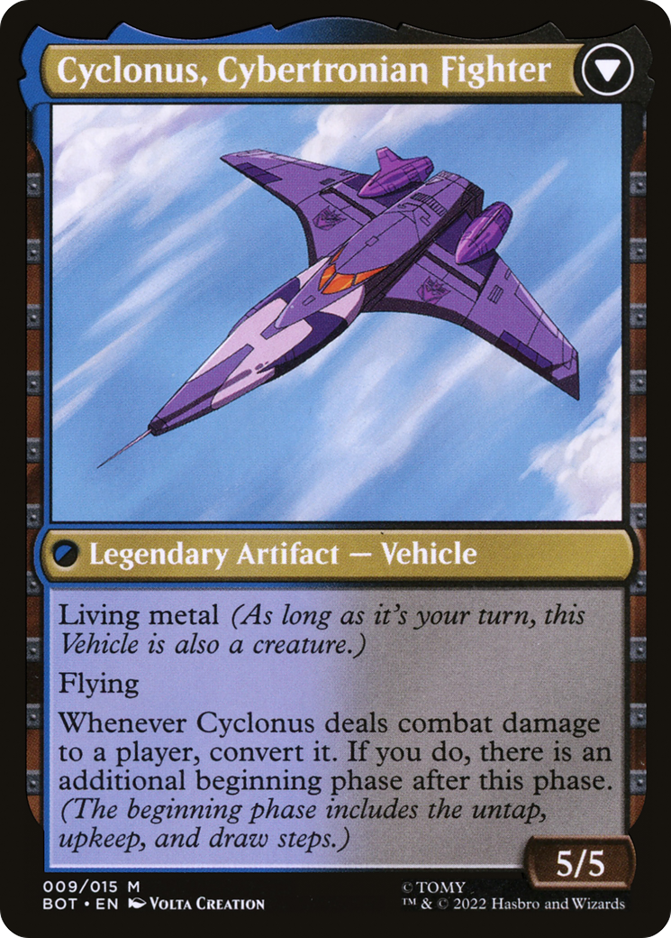 Cyclonus, the Saboteur (BOT-009) - Transformers Foil