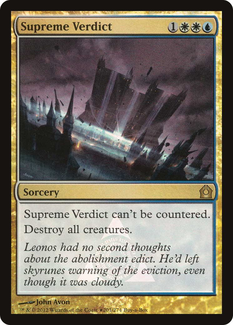 Supreme Verdict (BABP-201★) - Return to Ravnica Promos Foil