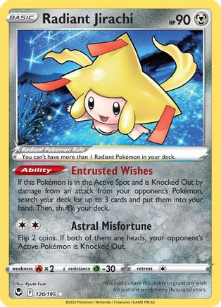 Radiant Jirachi - 120 - Radiant Rare - Holofoil