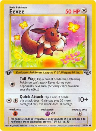 Eevee - 051/64 - Common - 1st Edition