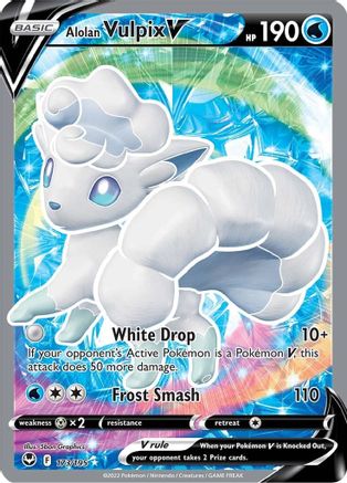 Alolan Vulpix V (Full Art) - 173/195 - Ultra Rare