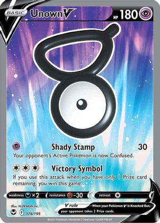 Unown V (Full Art) - 176/195 - Ultra Rare