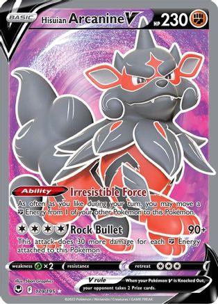 Hisuian Arcanine V (Full Art) - 179/195 - Ultra Rare