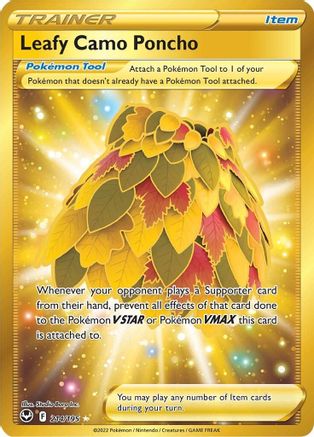 Leafy Camo Poncho (Secret) - 214/195 - Secret Rare