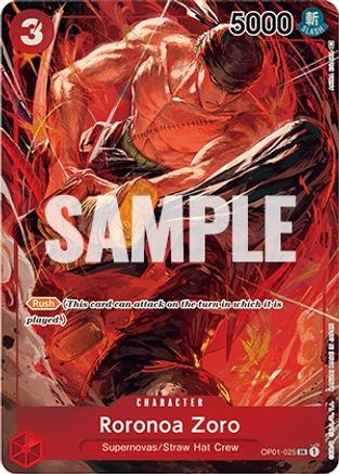 Roronoa Zoro (025) (Parallel) - OP01-025 - Super Rare