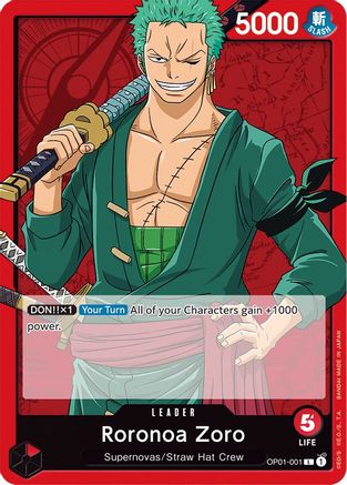 Roronoa Zoro (001) - OP01-001 - Leader