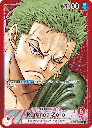 Roronoa Zoro (001) (Parallel) - OP01-001 - Leader