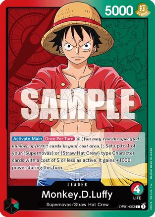 Monkey.D.Luffy (003) - OP01-003 - Leader