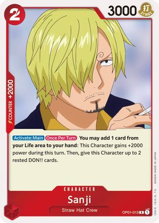 Sanji - OP01-013 - Rare