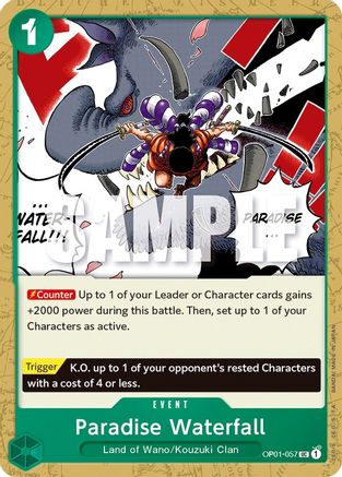 Paradise Waterfall - OP01-057 - Uncommon