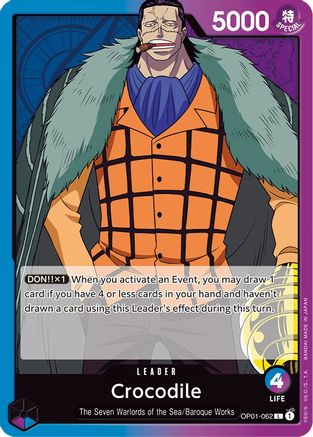 Crocodile (062) - OP01-062 - Leader