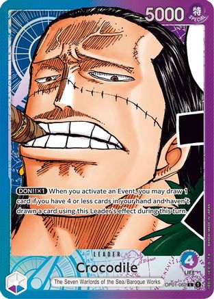 Crocodile (062) (Parallel) - OP01-062 - Leader