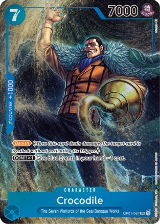 Crocodile (067) (Parallel) - OP01-067 - Super Rare