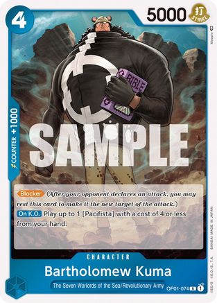 Bartholomew Kuma - OP01-074 - Rare