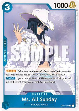 Ms. All Sunday - OP01-079 - Rare