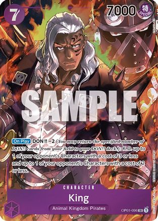 King (096) (Parallel) - OP01-096 - Super Rare